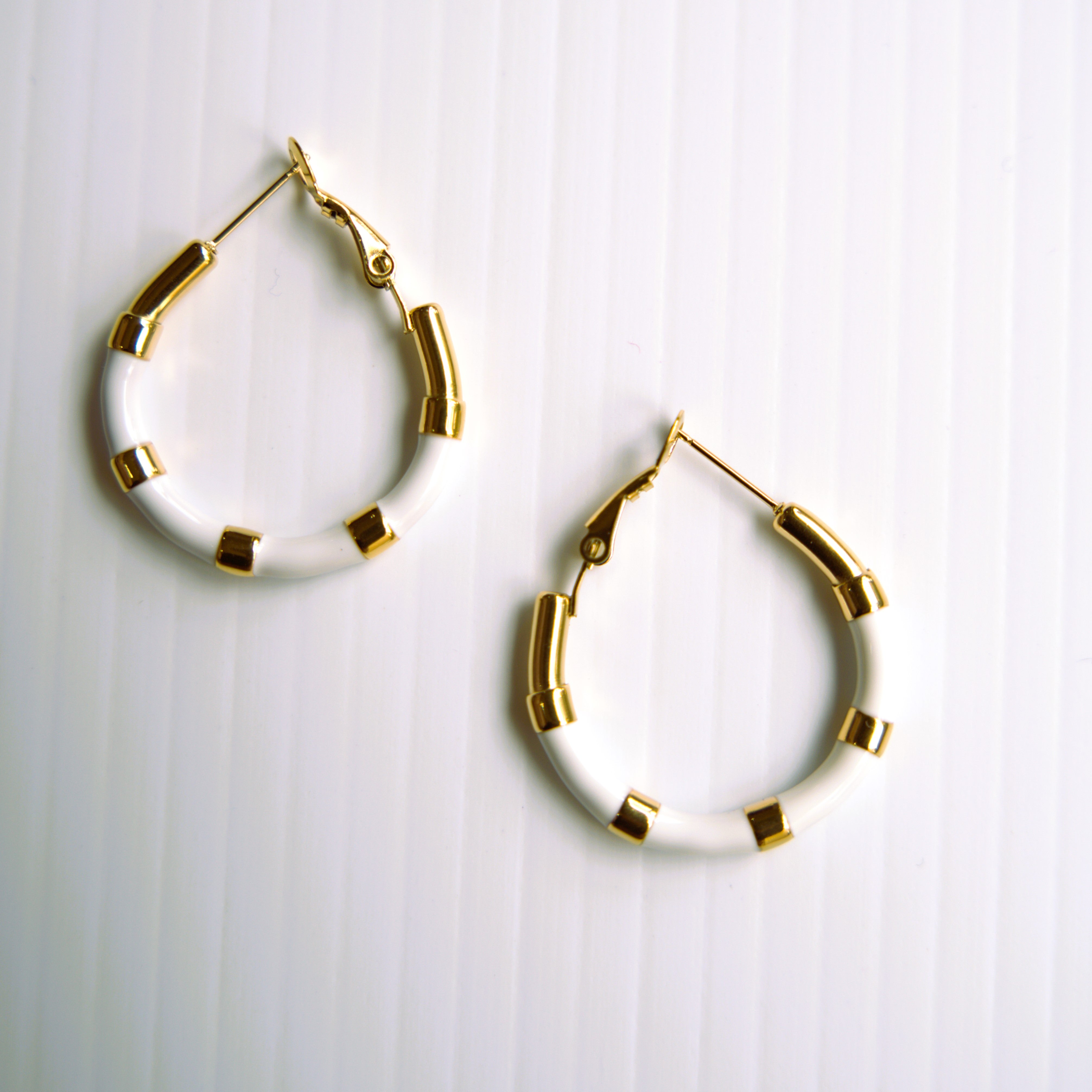 Golden Whisper Hoop Earrings