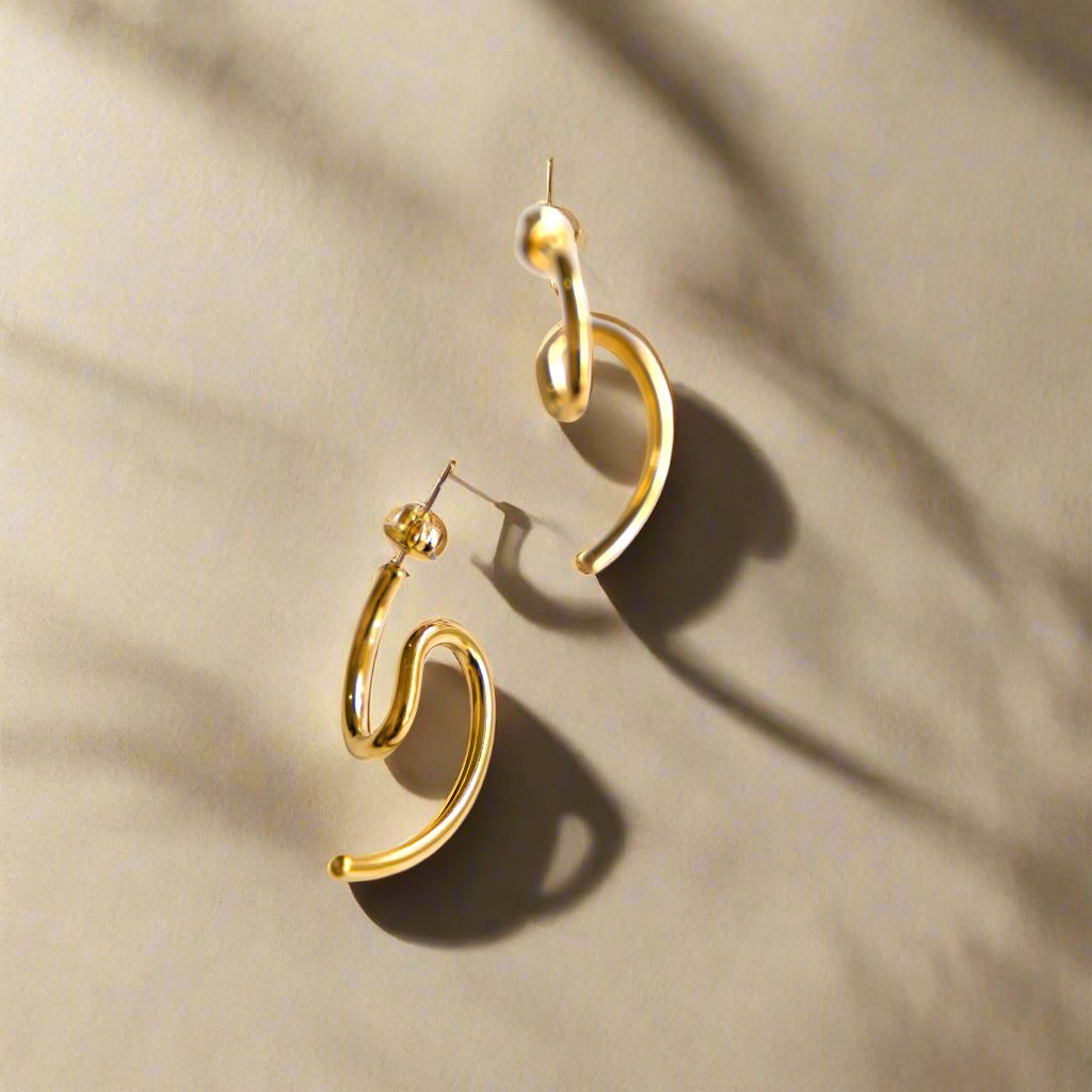 Abstract Squiggle Earrings