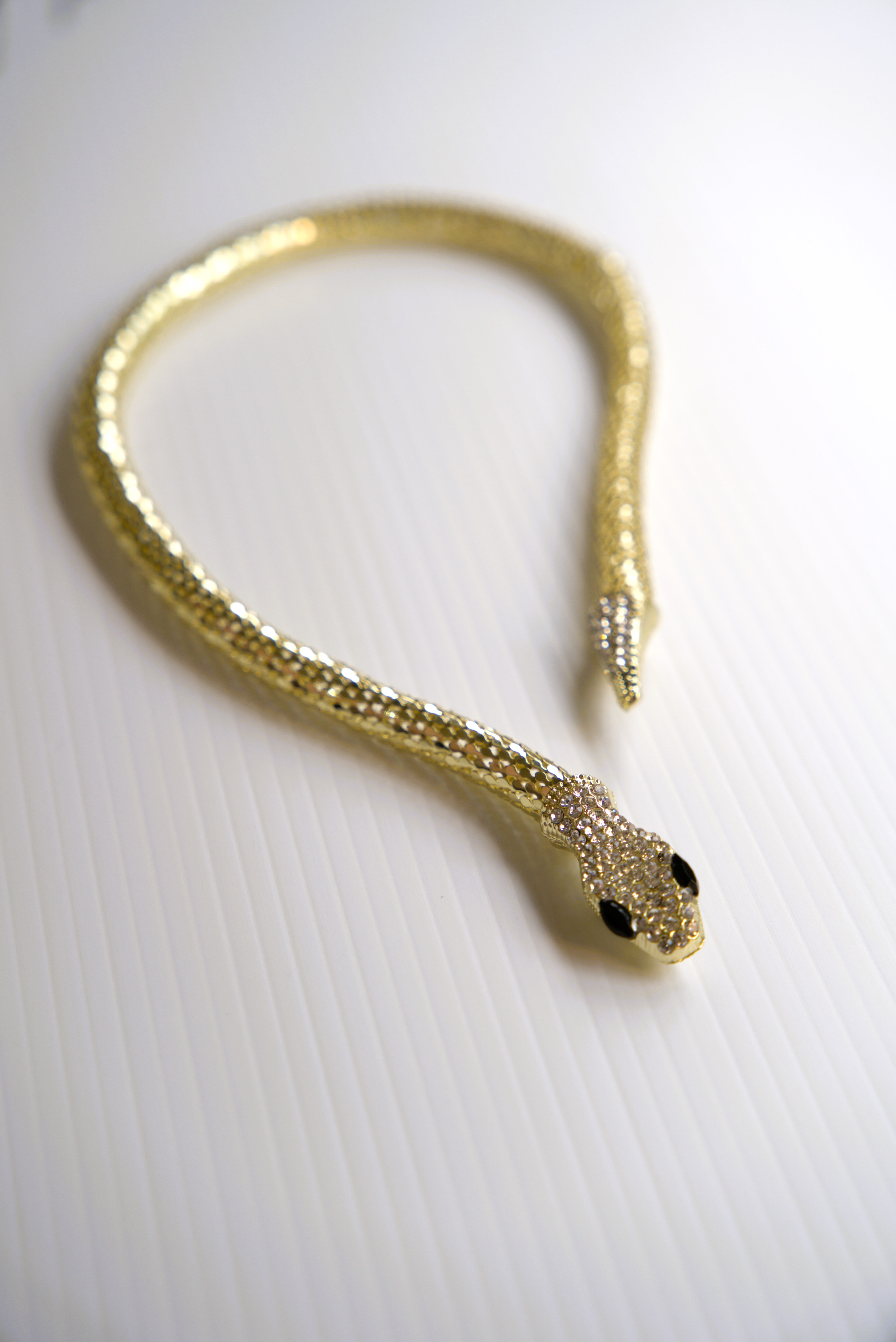 Serpent Glam Collar Necklace