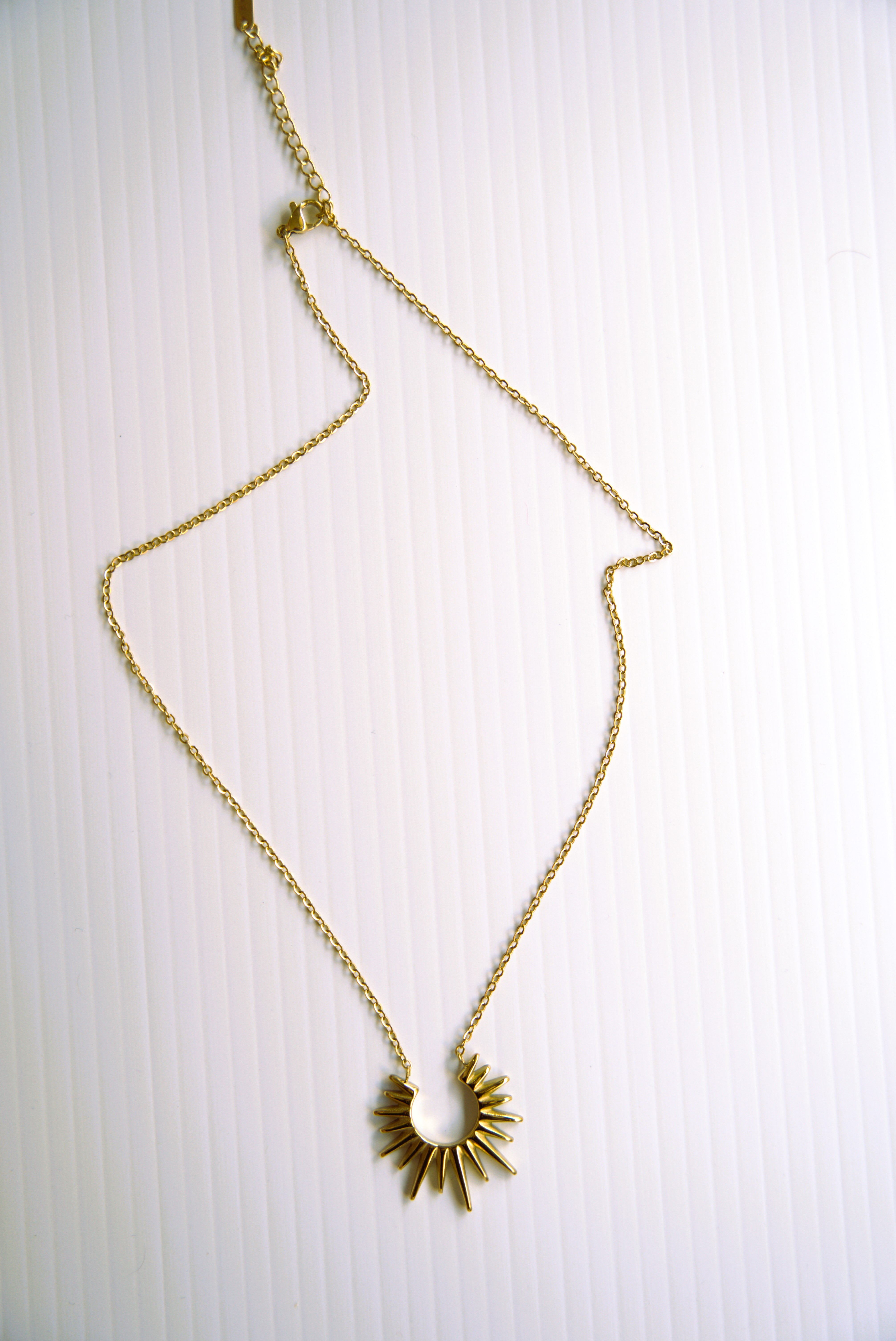 Solar Radiance Sunburst Necklace