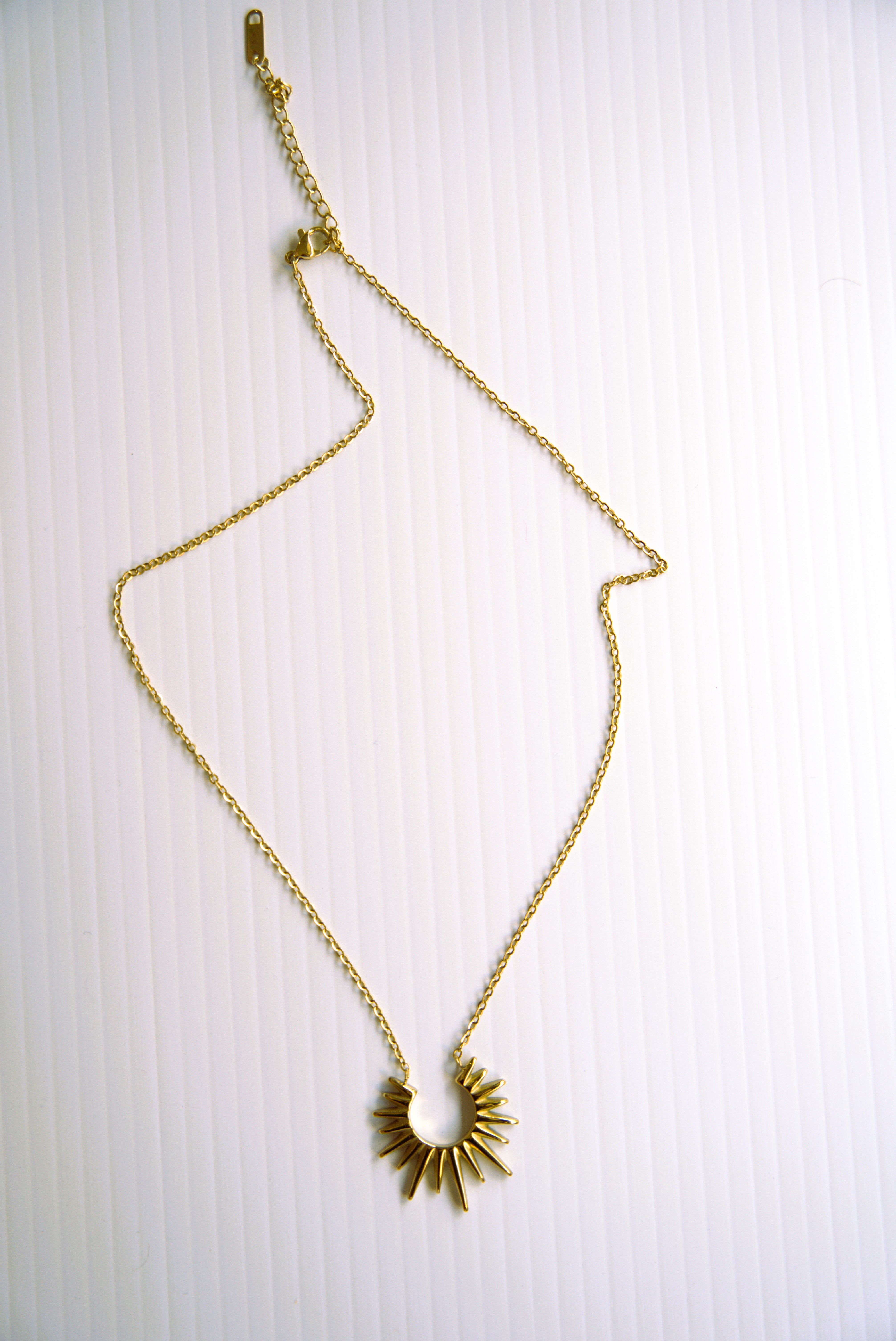 Solar Radiance Sunburst Necklace