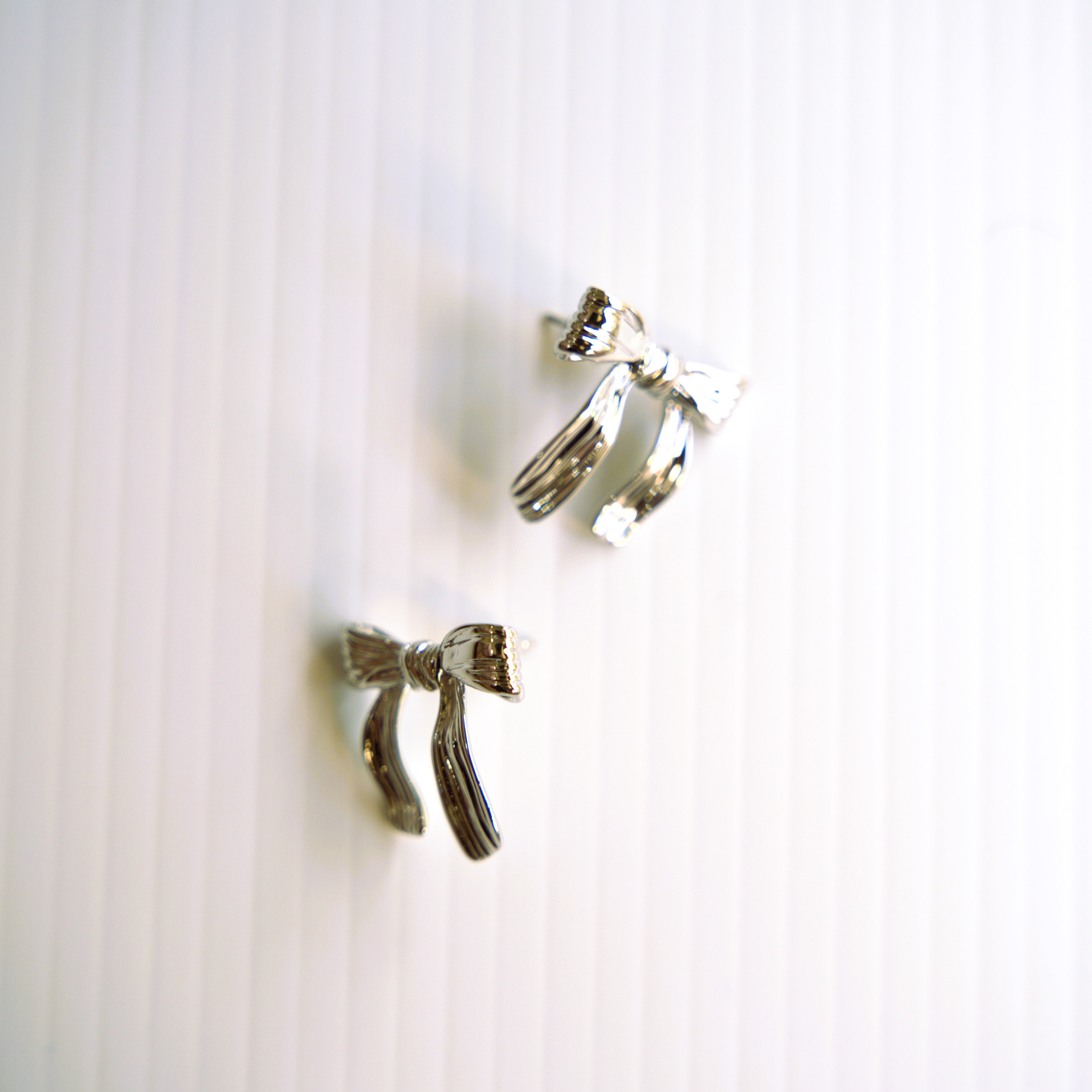 Whisper Bow Minimalist Stud Earrings