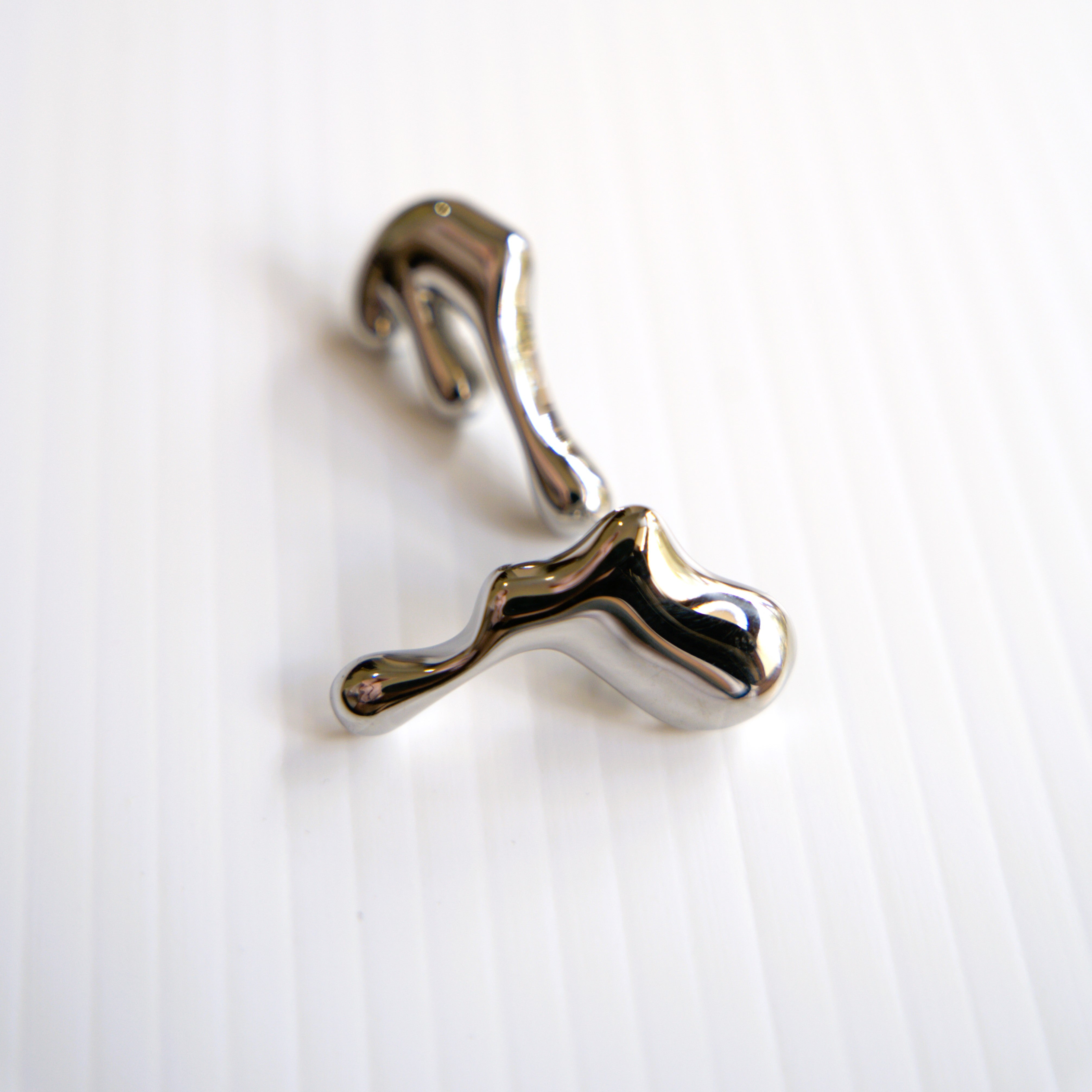 Golden Iridescence Irregular Drop Earrings