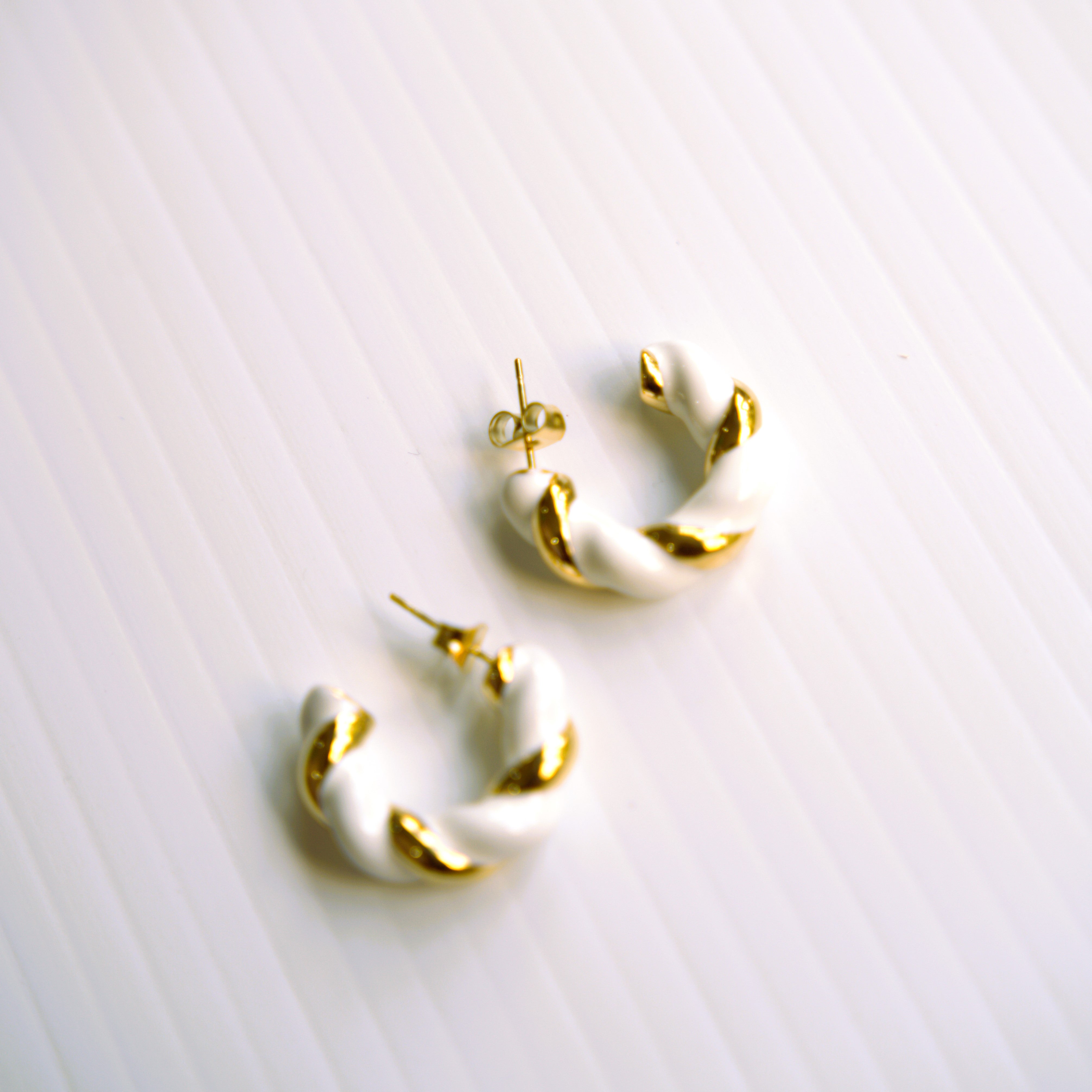 Twisted Harmony C-Hoop Earrings