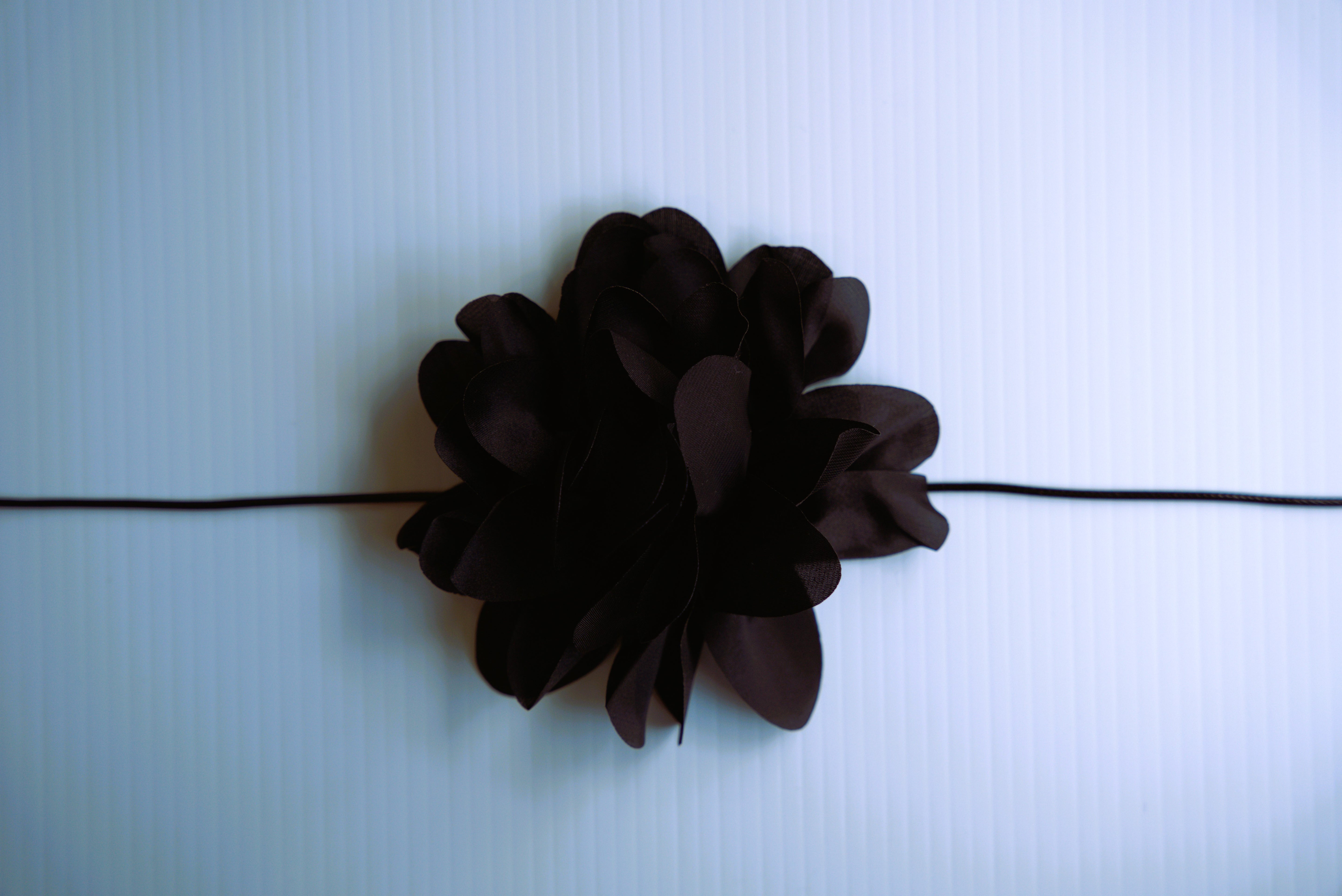 Blooming Rose Satin Choker