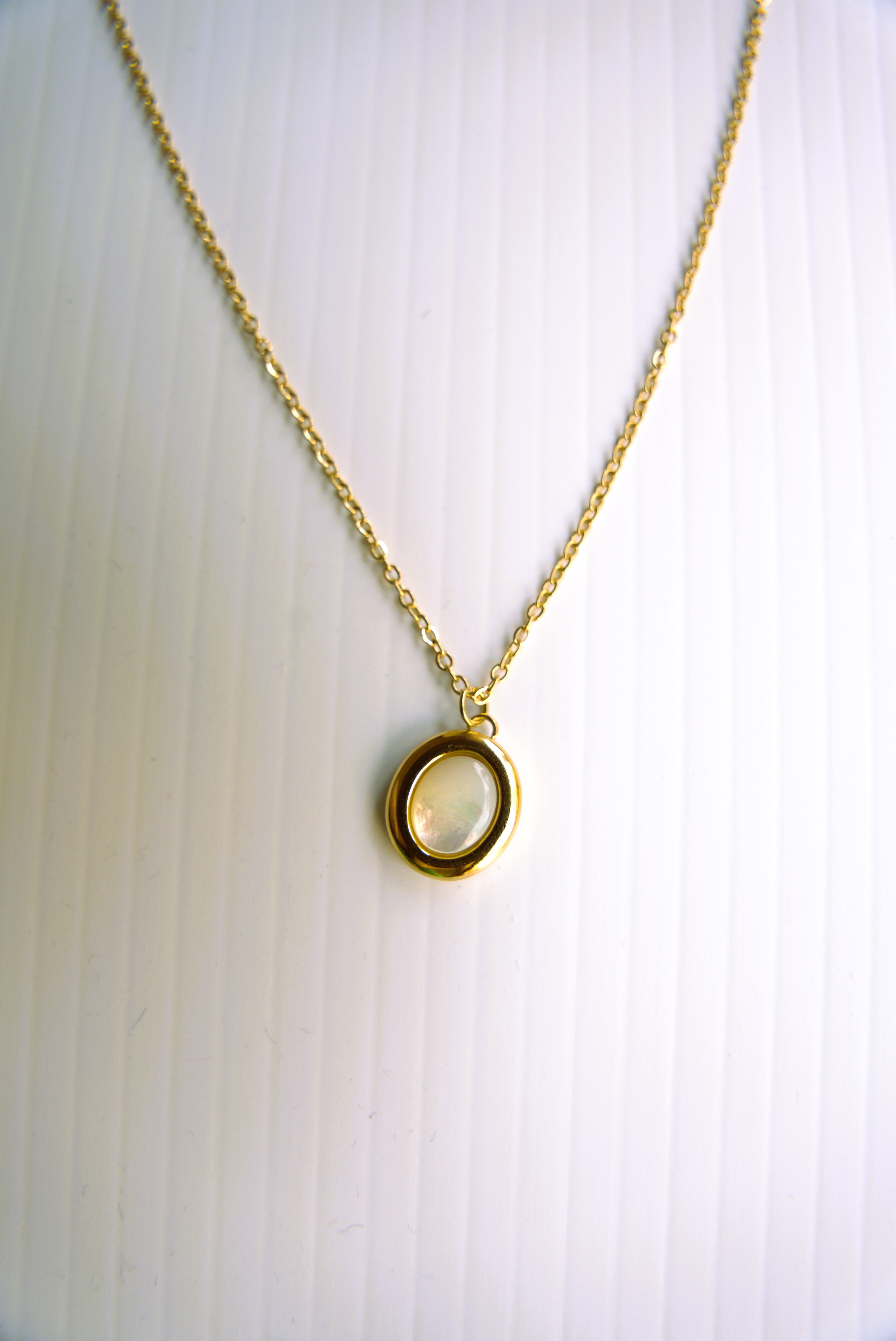 Eternal Shine Oval Pendant Necklace