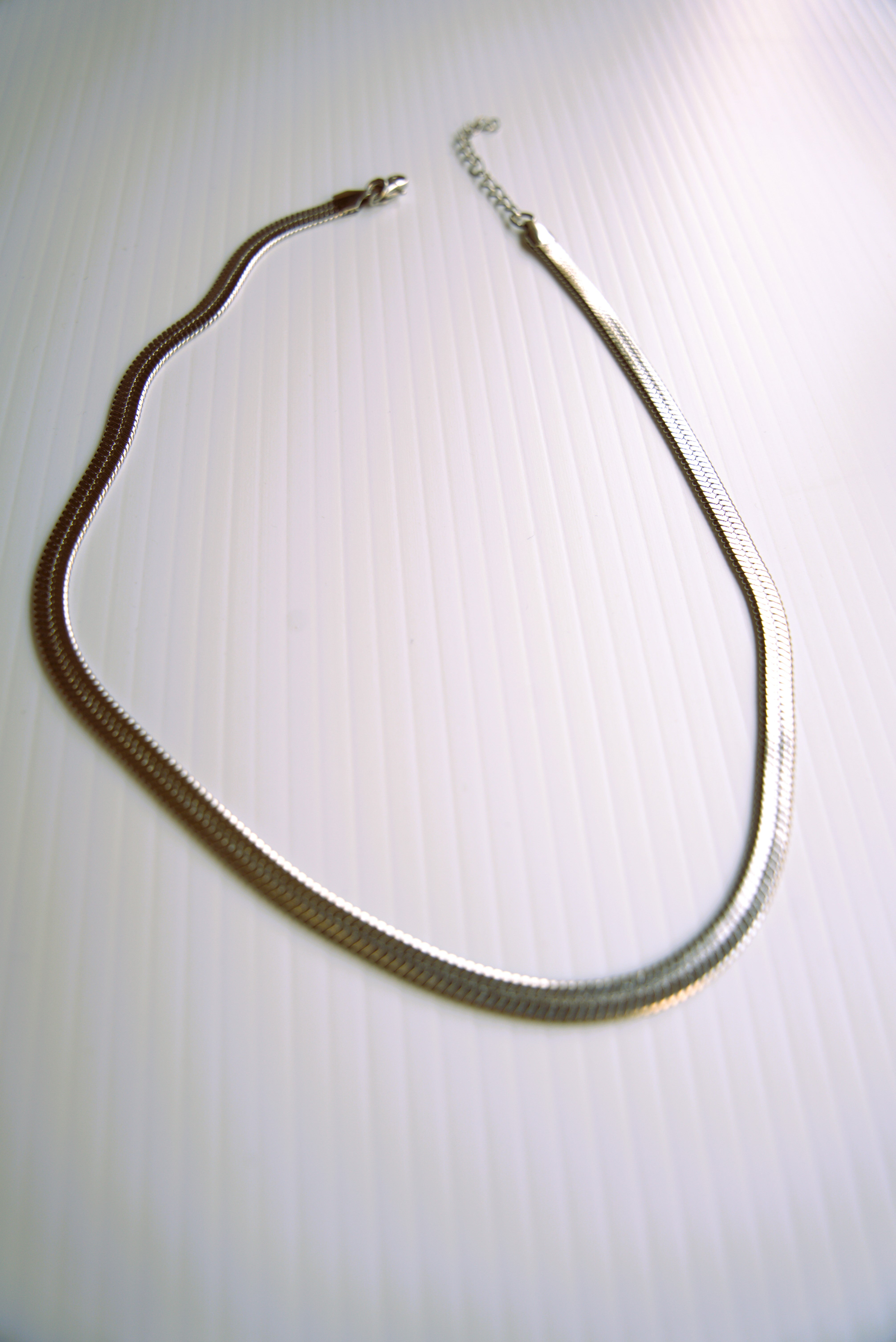 Golden Flat Chain Necklace