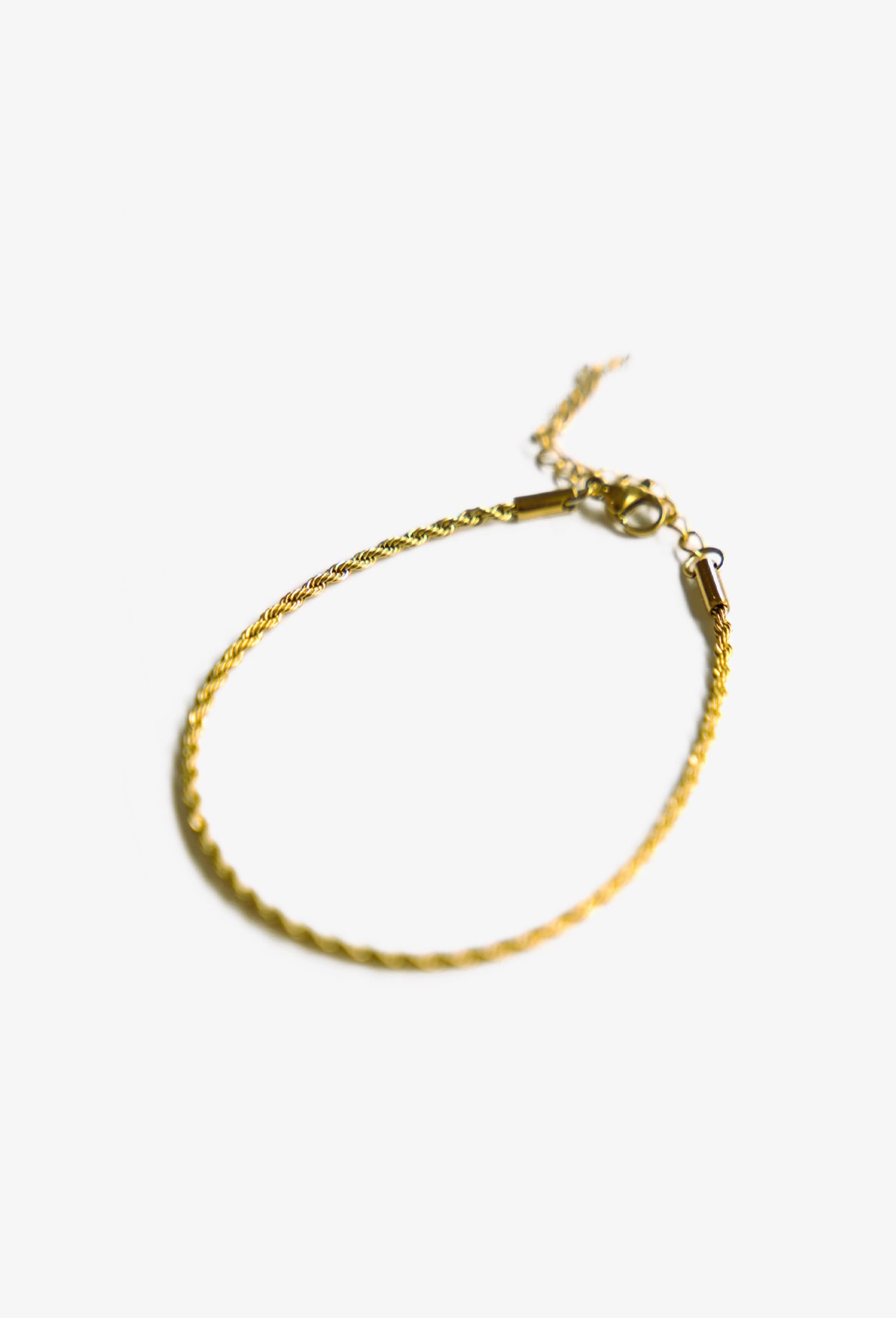 Golden Twine Rope Chain Bracelet