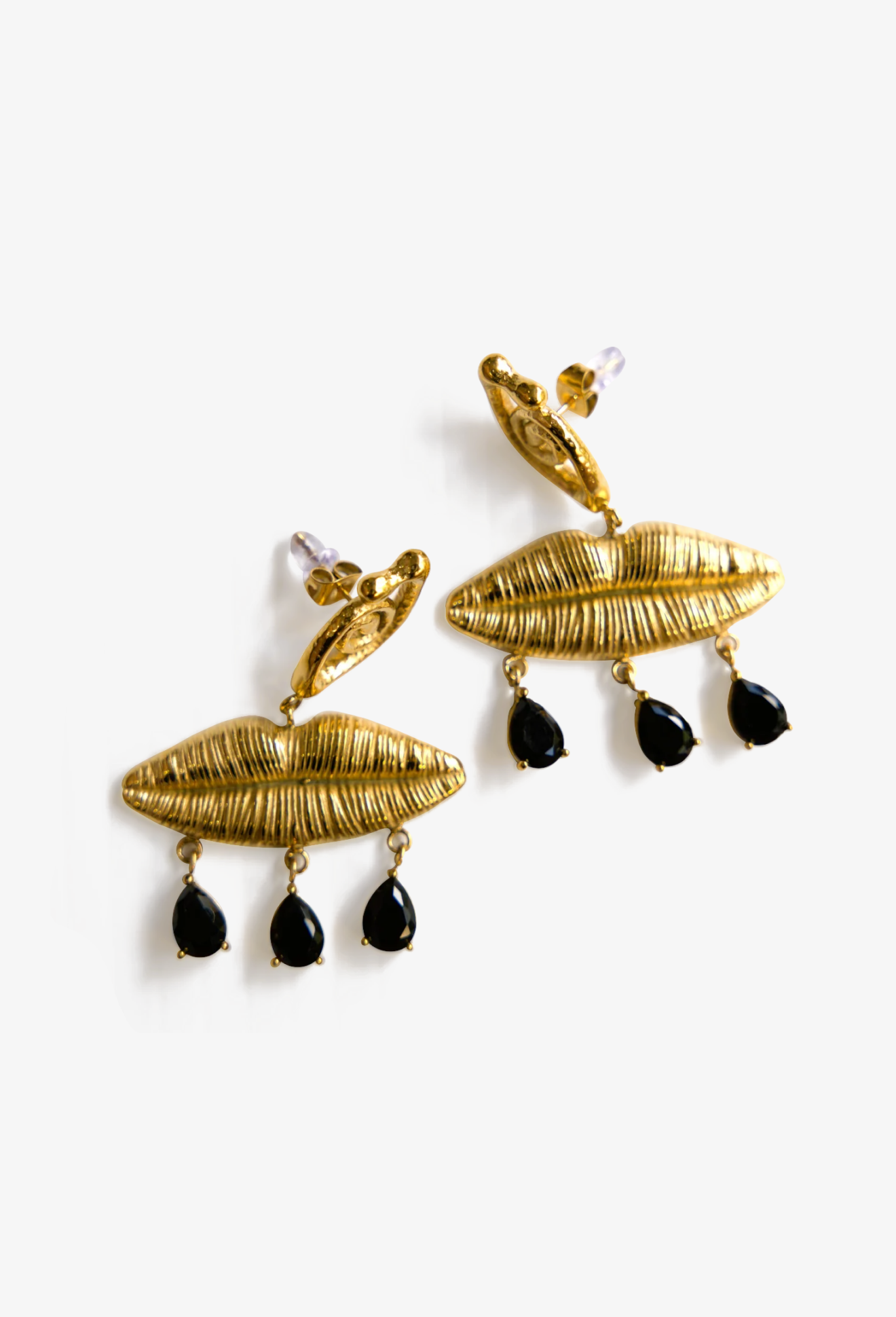 Midnight Spiral Earrings