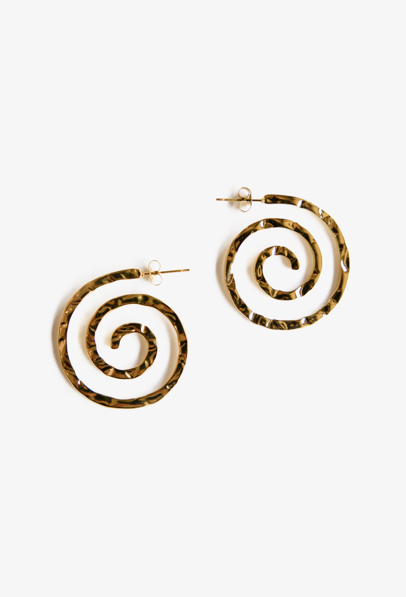 Whirlwind Spiral Hoop Earrings
