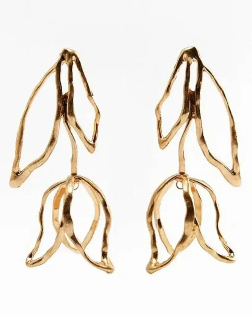 Grandiose Tulip Hollow Earrings